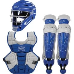 Rawlings Adult Royal/White VELO 2.0 Catcher's Gear Box Set: CSV2A-R/W