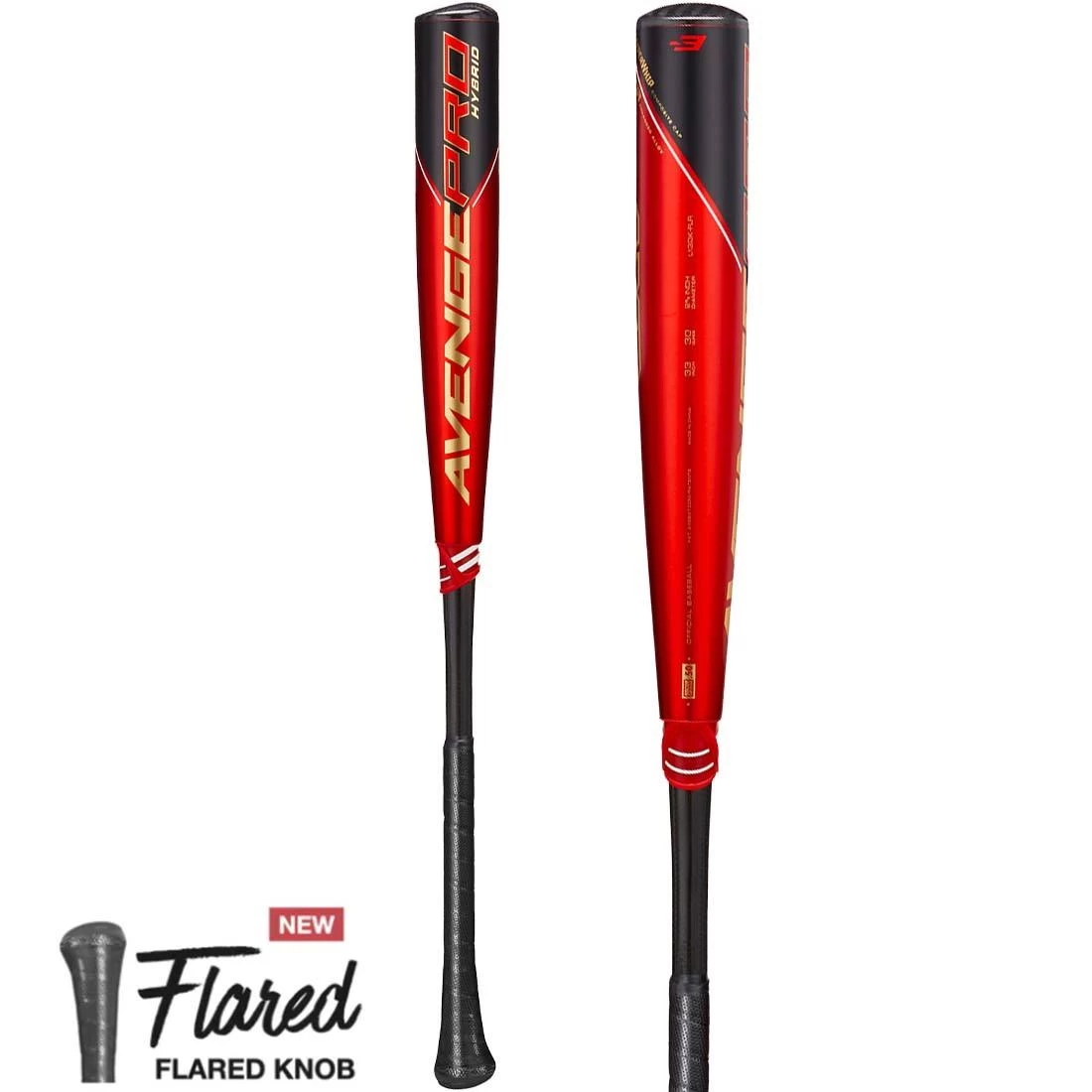 2023 Axe Avenge Pro Hybrid FLARED (-3) BBCOR Baseball Bat: L130K-FLR 1 2023 Axe Avenge Pro Hybrid FLARED (-3) BBCOR Baseball Bat: L130K-FLR