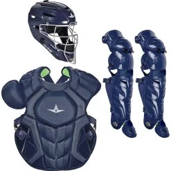 All-Star S7 AXIS (Adult) Solid Catcher's Kit NOCSAE APPROVED: CKCCPRO1XS -Baseball Supply Store All StarS7AXIS Adult Catcher sKitNOCSAEAPPROVED CKCCPRO1XNavy