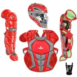 All-Star S7 Axis Elite (Ages 12-16) Catcher's Kit NOCSAE Approved: CKCC1216S7X -Baseball Supply Store All StarS7AxisElite Ages12 16 Catcher sKitNOCSAEApproved CKCC1216S7XRED