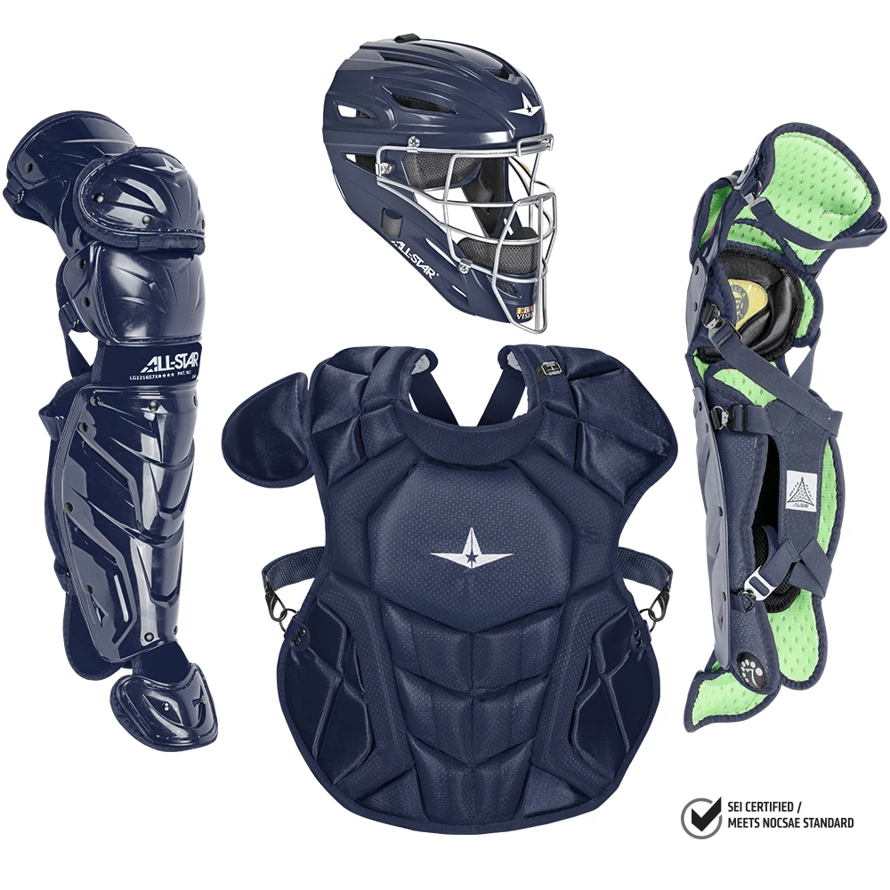 All-Star S7 Axis Elite (Ages 12-16) Solid Catcher's Kit NOCSAE Approved: CKCC1216S7XS 3 All-Star S7 Axis Elite (Ages 12-16) Solid Catcher's Kit NOCSAE Approved: CKCC1216S7XS - Image 3