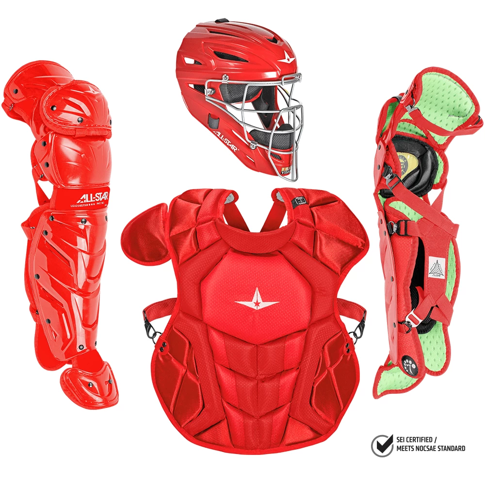 All-Star S7 Axis Elite (Ages 12-16) Solid Catcher's Kit NOCSAE Approved: CKCC1216S7XS 5 All-Star S7 Axis Elite (Ages 12-16) Solid Catcher's Kit NOCSAE Approved: CKCC1216S7XS - Image 5