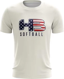 Headbanger Sports Exclusive " HB Sports Softball" Short Sleeve Jersey -Baseball Supply Store CreamSoftball