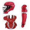 Easton Elite X Catcher's Box Set (Adult, Intermediate & Youth): Red