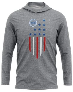 Headbanger Sports Exclusive Ultra Lightweight Long Sleeve Hoodies: Lifestyle Series -Baseball Supply Store GreyUSA