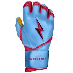 Bruce Bolt PREMIUM PRO BADER Series Long Cuff Batting Gloves: Baby Blue 10 Bruce Bolt PREMIUM PRO BADER Series Long Cuff Batting Gloves: Baby Blue -Baseball Supply Store LC HBB RIGHT