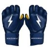 Bruce Bolt PREMIUM PRO Long Cuff Batting Gloves: Navy