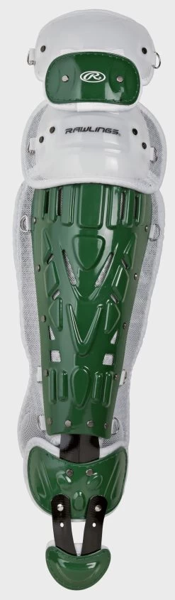 Rawlings Youth Dark Green/White VELO 2.0 Catcher's Gear Box Set: CSV2Y-DG / W 7 Rawlings Youth Dark Green/White VELO 2.0 Catcher's Gear Box Set: CSV2Y-DG / W -Baseball Supply Store LGVEL DG W 1