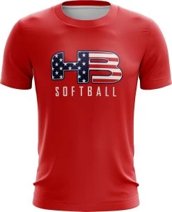 Headbanger Sports Exclusive " HB Sports Softball" Short Sleeve Jersey -Baseball Supply Store RedSoftball