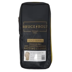 Bruce Bolt PREMIUM PRO Gold Series Batting Gloves: Short Cuff -Baseball Supply Store SC GLD BAG