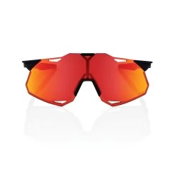 100% HYPERCRAFT XS (Youth) Sunglasses Soft Tact Black - HiPER Red Multilayer Mirror Lens -Baseball Supply Store SP22 HYPERCRAFT XS 60002 00003 FRONT