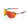 100% S2 Sunglasses Soft Tact Grey Camo - HiPER Red Multilayer Mirror Lens