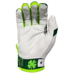 2023 Spiderz Ltd Ed "Lucky" ENDITE Batting Gloves: Dark Green/Kelly Green/White -Baseball Supply Store Spiderz Lucky Batting Gloves 2