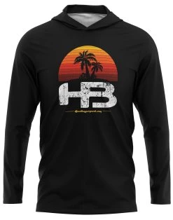 Headbanger Sports Exclusive Ultra Lightweight Long Sleeve Hoodies: Lifestyle Series -Baseball Supply Store Sunset