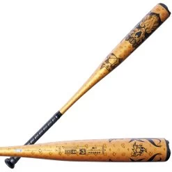 2023 DeMarini Voodoo One Gold BBCOR (-3) Baseball Bat: WBD2352010 -Baseball Supply Store WBD2352010 8 DeMarini Voodoo One GD.png.cq5dam.web .1200.1200