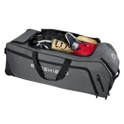Evoshield Stone Wall Wheeled Bag (Multiple Colors): WTV9400 -Baseball Supply Store WTV9400GY 4 Evoshield Stonewall Wheeled Bag Interior.png.cq5dam.web .1200.1200