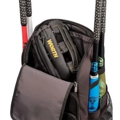 Worth Pro Slowpitch Backpack: WBA004 8 Worth Pro Slowpitch Backpack: WBA004 -Baseball Supply Store WorthProSlowpitchBackpack WBA004Top