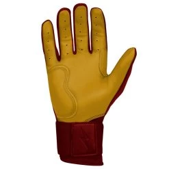 Bruce Bolt PREMIUM PRO Long Cuff Batting Gloves: Maroon -Baseball Supply Store premium pro long cuff batting gloves maroon brucebolt 282874