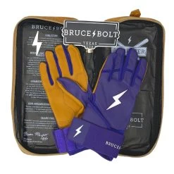 Bruce Bolt PREMIUM PRO Long Cuff Batting Gloves: Purple -Baseball Supply Store premium pro long cuff batting gloves purple brucebolt 220810