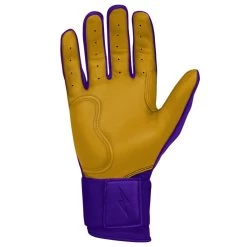 Bruce Bolt PREMIUM PRO Long Cuff Batting Gloves: Purple -Baseball Supply Store premium pro long cuff batting gloves purple brucebolt 661404