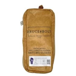 Bruce Bolt PREMIUM PRO Long Cuff Batting Gloves: Purple -Baseball Supply Store premium pro long cuff batting gloves purple brucebolt 725535