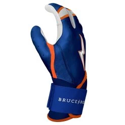 Bruce Bolt PREMIUM PRO NIMMO Long Cuff Batting Gloves: Mets Blue -Baseball Supply Store premium pro nimmo series long cuff batting gloves blue gloves brucebolt 716185