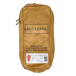 Bruce Bolt PREMIUM PRO Short Cuff Batting Gloves: Orange -Baseball Supply Store premium pro short cuff batting gloves orange brucebolt 357718
